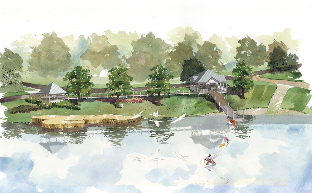 Artist's rendering of Pavillion design